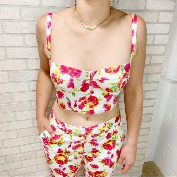 Y2K Victoria's Secret Floral 2 Piece Crop Set M16 - Picture 5 of 15